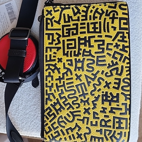 Coach Mickey Mouse Crossbody Bag with Red Coin Pouch - Picture 7 of 10